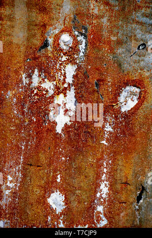 Abstract ruggine rossa Foto Stock