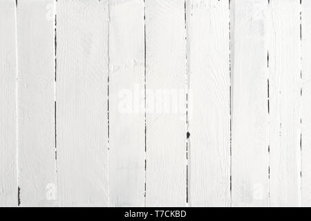 Legno bianco texture di sfondo laici piatta Foto Stock