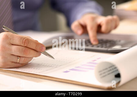 Corporate Business finanziamento Concetto di contabilità Foto Stock