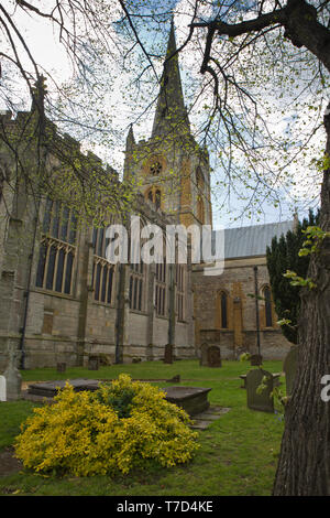 La Chiesa Collegiata di Santa e indivisa Trinità, Stratford-upon-Avon Foto Stock