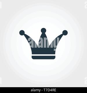 Icona di leader. Monochome design premium da parte delle imprese di raccolta di icone. UX e UI pittogramma semplice icona leader Illustrazione Vettoriale