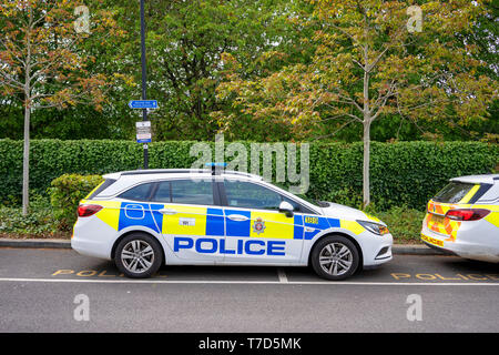 Wiltshire pattuglia di polizia veicolo Foto Stock