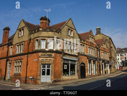 Bellissimo edificio di mattoni rossi da Wirksworth, Derbyshire Peak District UK Foto Stock