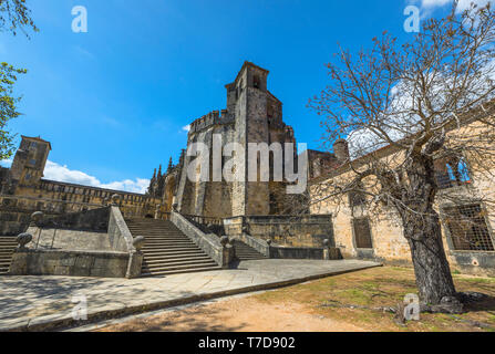 La visita del Convento di Cristo a Tomar, Portogallo Foto Stock