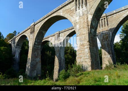 Viadotto vicino Stanczyki, Warmia Masuria - Polonia Foto Stock