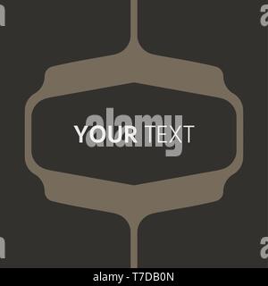 Grigio scuro geometrica del vettore sfondo può essere utilizzato in cover design, progettazione libro, sito web sfondo, COPERTINA CD, pubblicità. Illustrazione Vettoriale