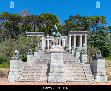 Rhodes Memorial, Devil's Peak, Cape Town, Western Cape, Sud Africa Foto Stock