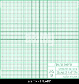 Un foglio di carta millimetrata seamless pattern. Scala reale illustrazione. Illustrazione Vettoriale