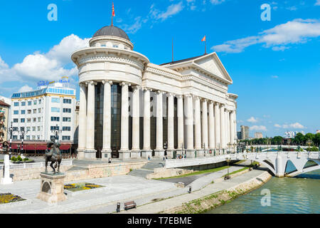 Museo archeologico di Macedonia, Vardar River, Skopje, Macedonia Foto Stock