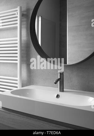 Close up olandese moderno bagno interno Foto Stock