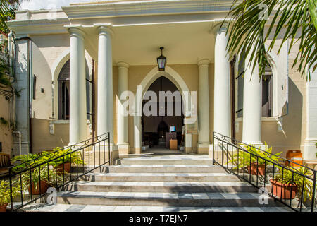 San Tommaso Sinagoga Pietra Miliare Storica Nazionale, Charlotte Amalie, san Tommaso, Isole Vergini americane. Foto Stock