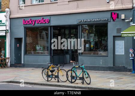 Lucky Voice, Upper Street, Londra Foto Stock