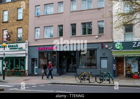 Lucky Voice, Upper Street, Londra Foto Stock