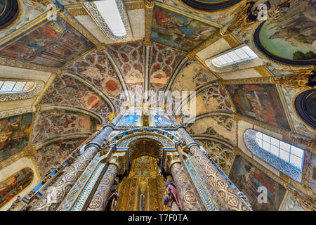 La visita del Convento di Cristo a Tomar, Portogallo Foto Stock