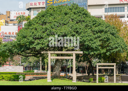 Taipei, Jan 11: Mezzogiorno vista del Governatore Generale Akashi Motojiro nel Cimitero Vecchio Sito il Jan 11, 2019 a Taipei, Taiwan Foto Stock