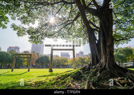 Taipei, Jan 11: Mezzogiorno vista del Governatore Generale Akashi Motojiro nel Cimitero Vecchio Sito il Jan 11, 2019 a Taipei, Taiwan Foto Stock