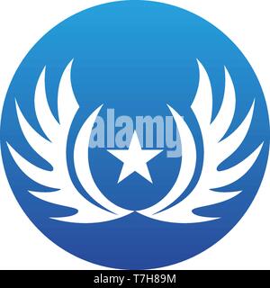 Ali logo e simboli modello app icone Illustrazione Vettoriale