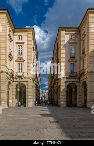 Italia Piemonte Torino Piazza Palazzo di Città e Via Palazzo di Città Foto Stock