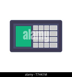Sistema di sicurezza icona vettore concetto di tecnologia. La protezione digitale casa di controllo. Edificio di guardia rete password Illustrazione Vettoriale
