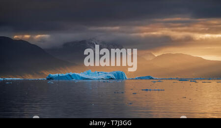 Iceberg, icebergs, Groenlandia Foto Stock