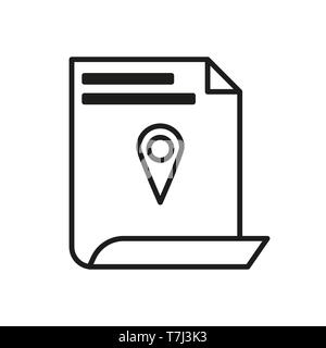 Icona di consegna ordine linea tracking spedizione vettore carrello. Delineare il trasporto logistico scatola di spedizione Illustrazione Vettoriale