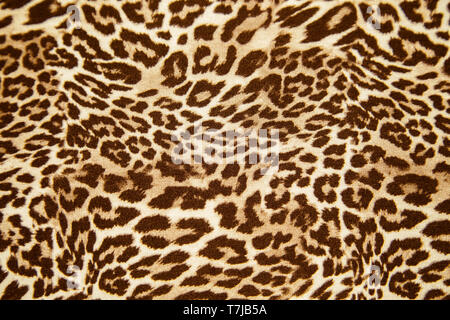 Leopard effetto tessuto modello campione di Sfondo Leopard stampa sfondo senza giunture Foto Stock