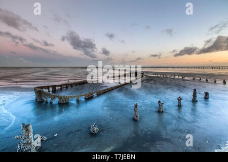 Naufragio sulle velme a wierum Foto Stock