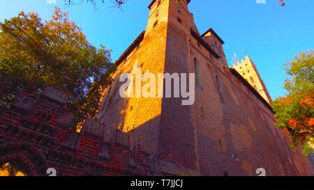 Castello di castello in Polonia, antico castello 2019 Foto Stock