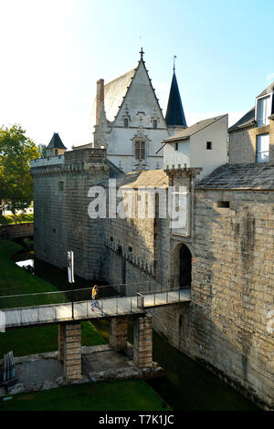 Francia, Loire-Atlantique, Nantes, lo Château des Ducs de Bretagne (Duchi di Bretagna Castello) Foto Stock