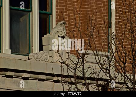 Canyon storica Casa Corte, Canyon, Texas Foto Stock