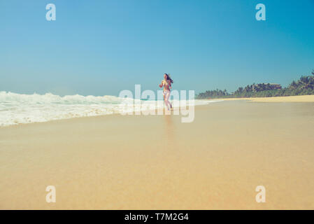 L'acqua dell'oceano onda. Foto Stock