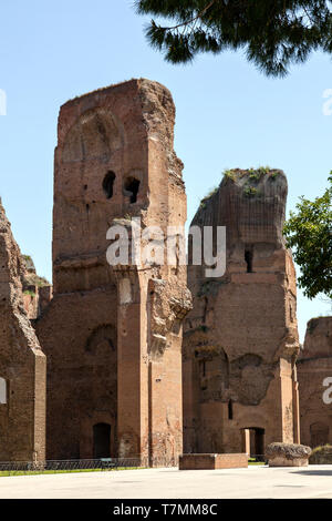 Terme di Caracalla (Italiano: Terme di Caracalla a Roma, Italia Foto Stock