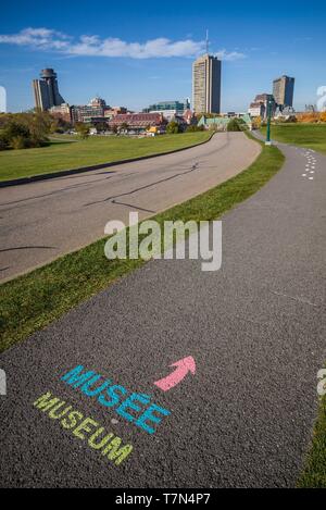 Canada Quebec, Quebec City, Pianure di Abramo, marciapiede Foto Stock