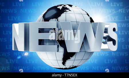 Global News Concetto di immagine Foto Stock