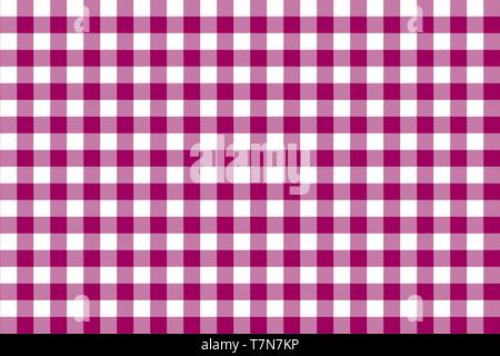Pink Gingham pattern. La texture dal rombo/quadrati per - plaid, tovaglie, abiti, camicie, abiti, carta, biancheria da letto, coperte, piumini e altri tipi di testo Illustrazione Vettoriale