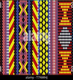 L'ornamento tradizionale degli abitanti dell est e del mondo arabo in cui i ricchi colori attirano buona fortuna e ricchezza. Illustrazione Vettoriale