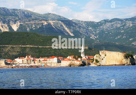 La città vecchia di Budva, Montenegro. Foto Stock