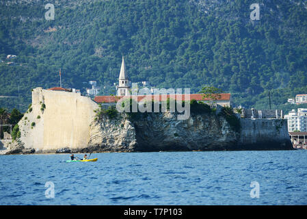 La città vecchia di Budva, Montenegro. Foto Stock