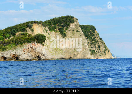 Sveti Nikola isola nei pressi di Budva, Montenegro. Foto Stock