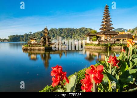 Indonesia, Bali, Centro Sunrise a Ulu Danu Bratan tempio Foto Stock