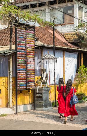 Indonesia, Bali, centro Ubud, il centro della città Foto Stock