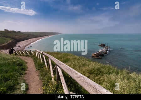 Splendida Punta Aderci riserva in Abruzzo, Italia Foto Stock