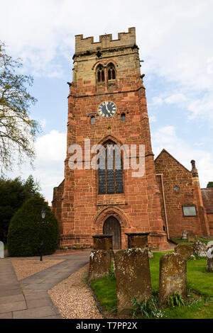 St Peters chiesa nel villaggio di Dunchurch, Warwickshire, West Midlands, Inghilterra Foto Stock