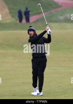 L'Inghilterra del Tommy Fleetwood durante la Pro-Am del Betfred British Masters a Hillside Golf Club, Southport. Foto Stock