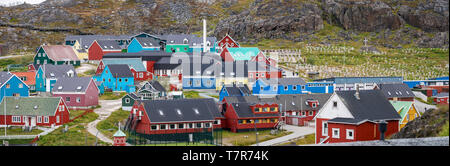 Qaqortoq, Groenlandia Foto Stock