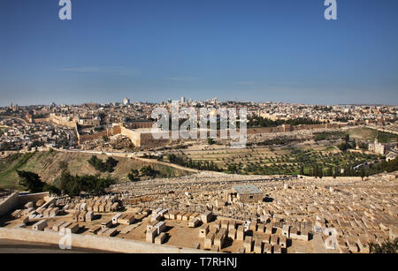 Vista panoramica di Gerusalemme. Israele Foto Stock