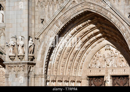 Catedral de Santa María, Primate Cattedrale di Santa Maria di Toledo, Cattedrale di Toledo, Toledo, Castilla-la Mancha, in Spagna Foto Stock