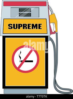 Pompa carburante illustrazione vettoriale Illustrazione Vettoriale