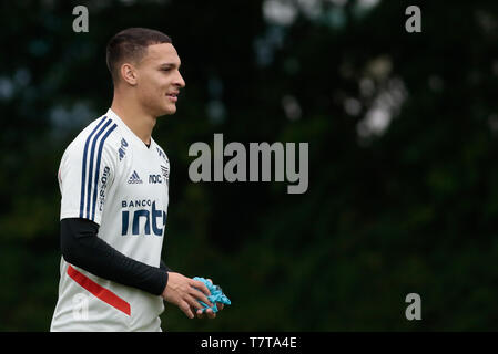 Sao Paulo, Brasile. 08 Maggio, 2019. La formazione di Sao Paulo - Antony durante il corso di formazione di Sao Paulo a CT Barra Funda. Credito: AGIF/Alamy Live News Foto Stock