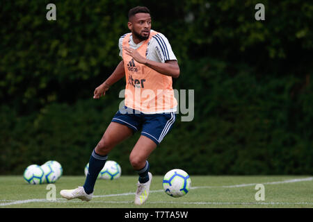 Sao Paulo, Brasile. 08 Maggio, 2019. La formazione di Sao Paulo - Reinaldo durante il corso di formazione di Sao Paulo a CT Barra Funda. Credito: AGIF/Alamy Live News Foto Stock